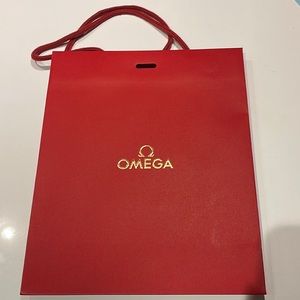 New Omega watch shopping bag